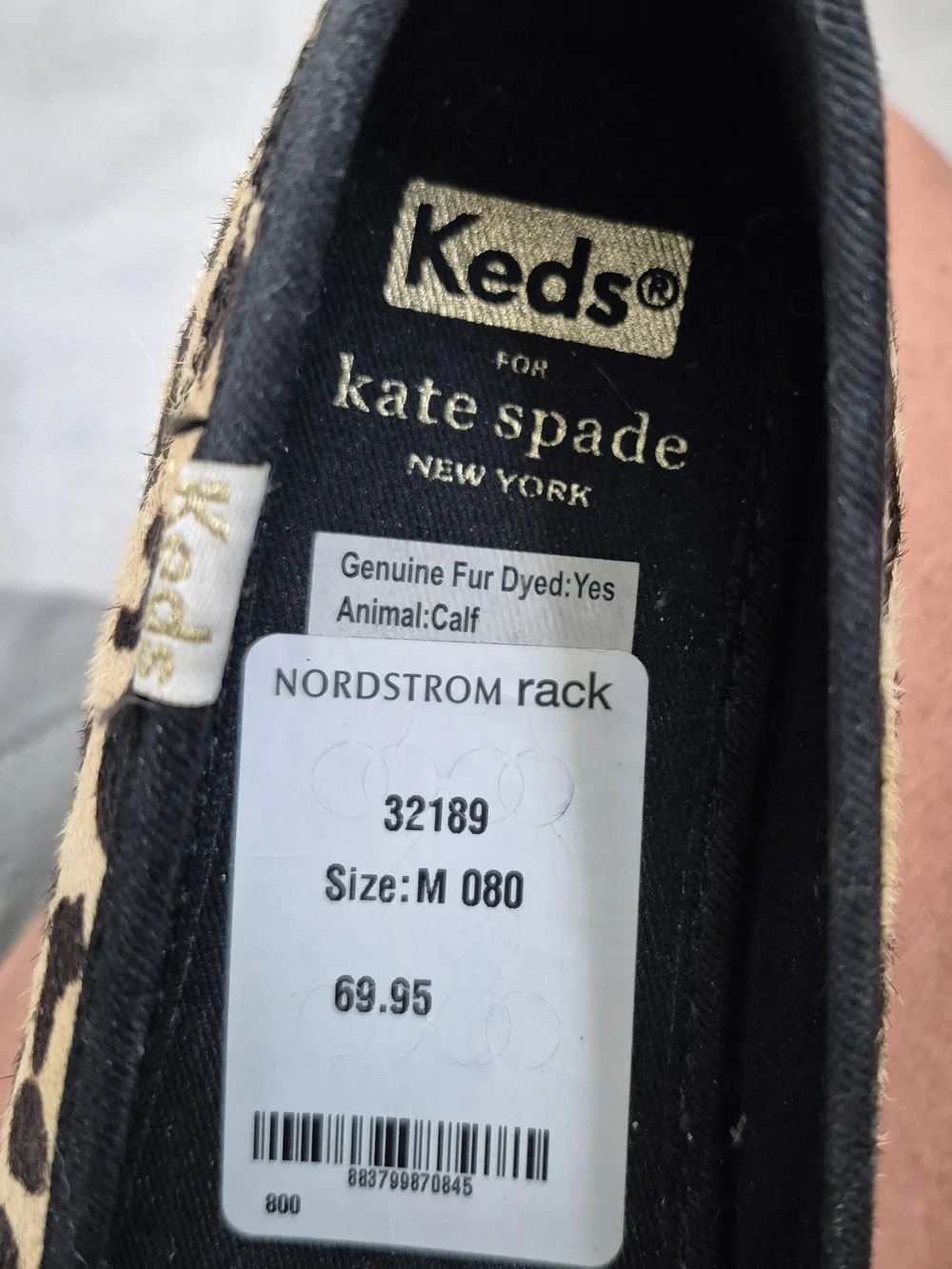 Keds Leopard Slip-On Sneakers - Tan & Black
